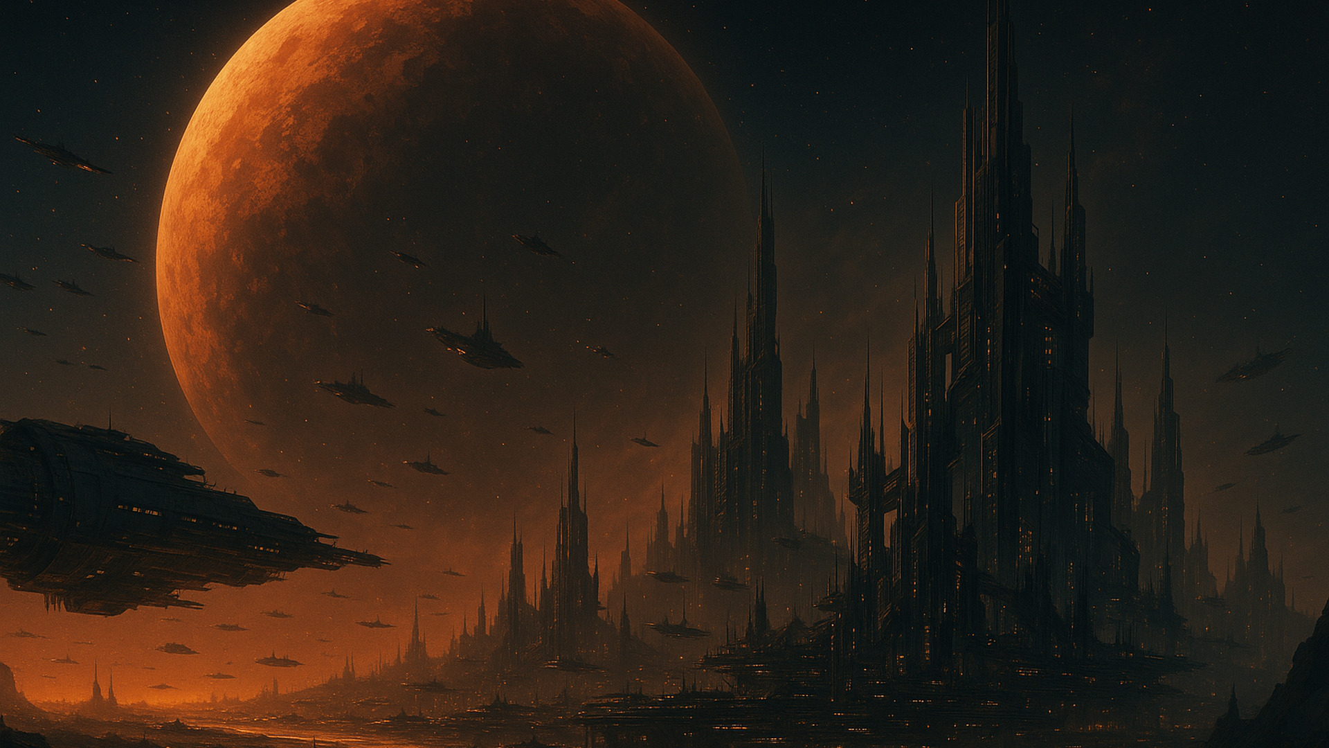 Futuristic HD wallpaper 10 — sci‑fi 1920×1080 desktop background