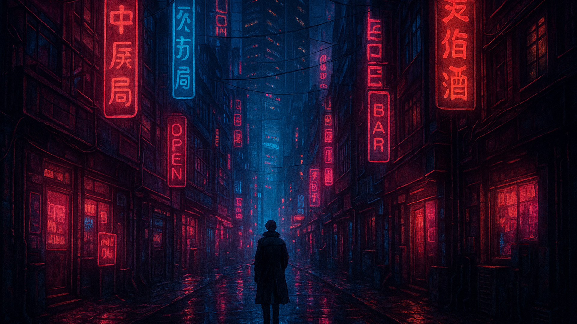 Futuristic HD wallpaper 5 — sci‑fi 1920×1080 desktop background