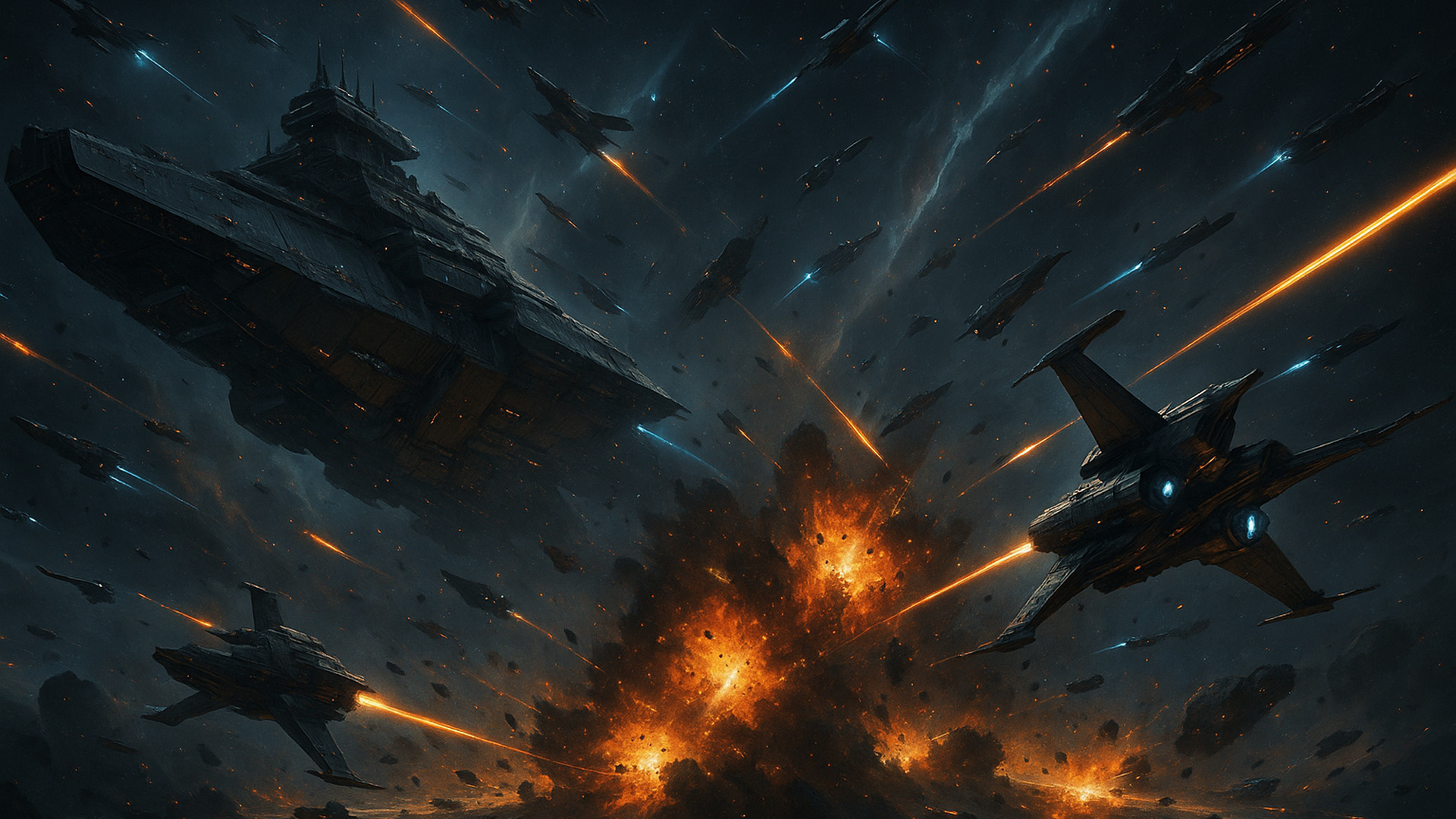 Futuristic HD wallpaper 6 — sci‑fi 1920×1080 desktop background