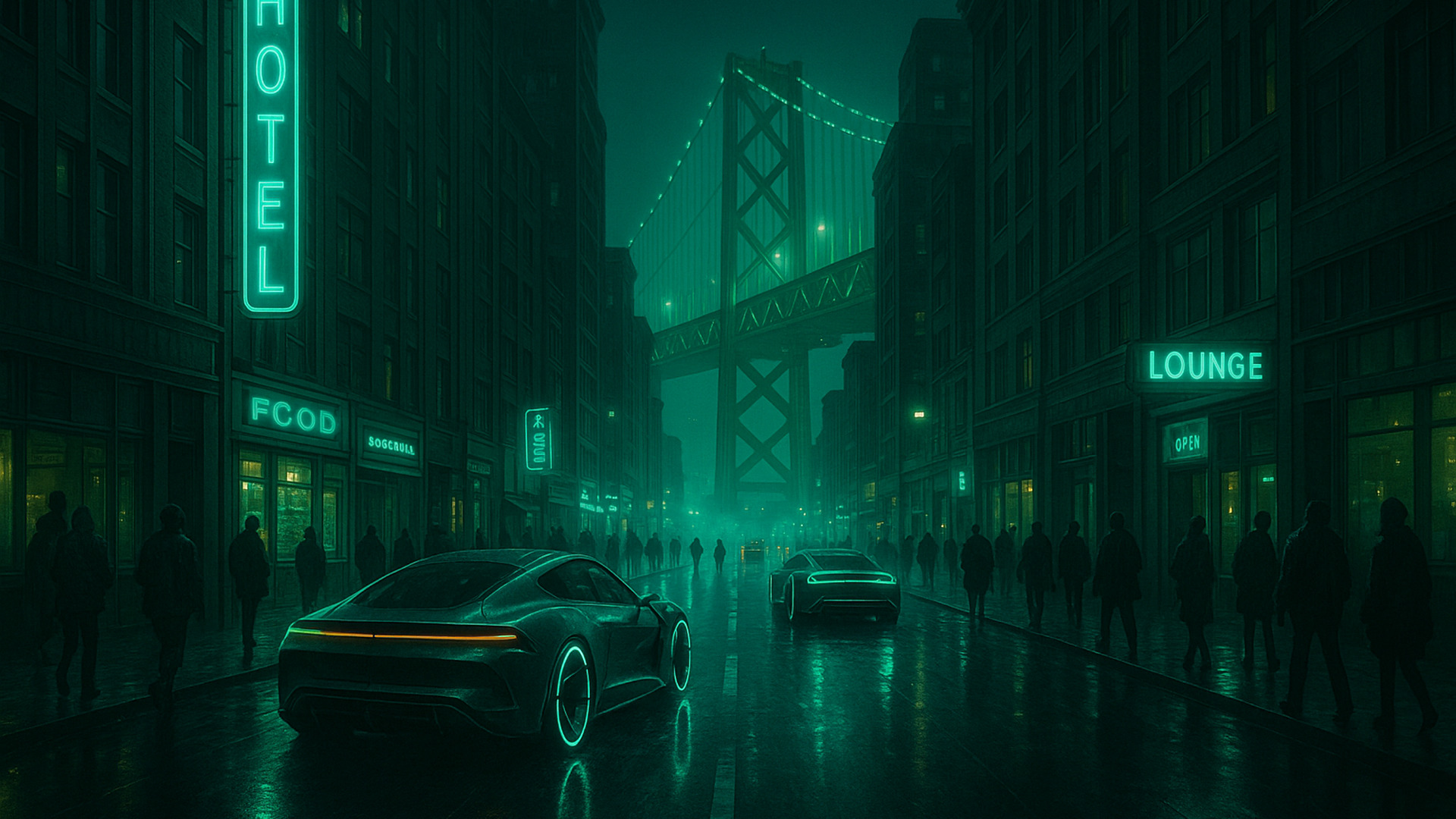 Futuristic HD wallpaper 7 — sci‑fi 1920×1080 desktop background