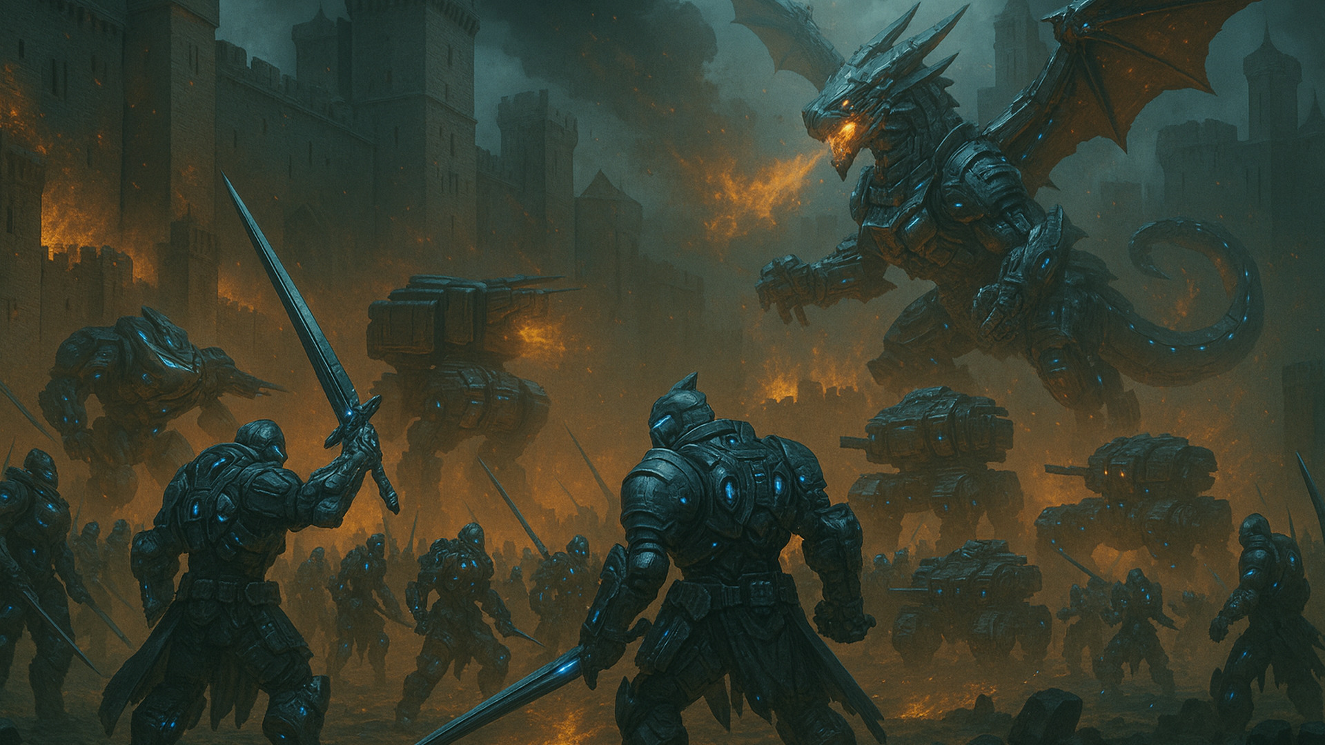 Futuristic HD wallpaper 8 — sci‑fi 1920×1080 desktop background