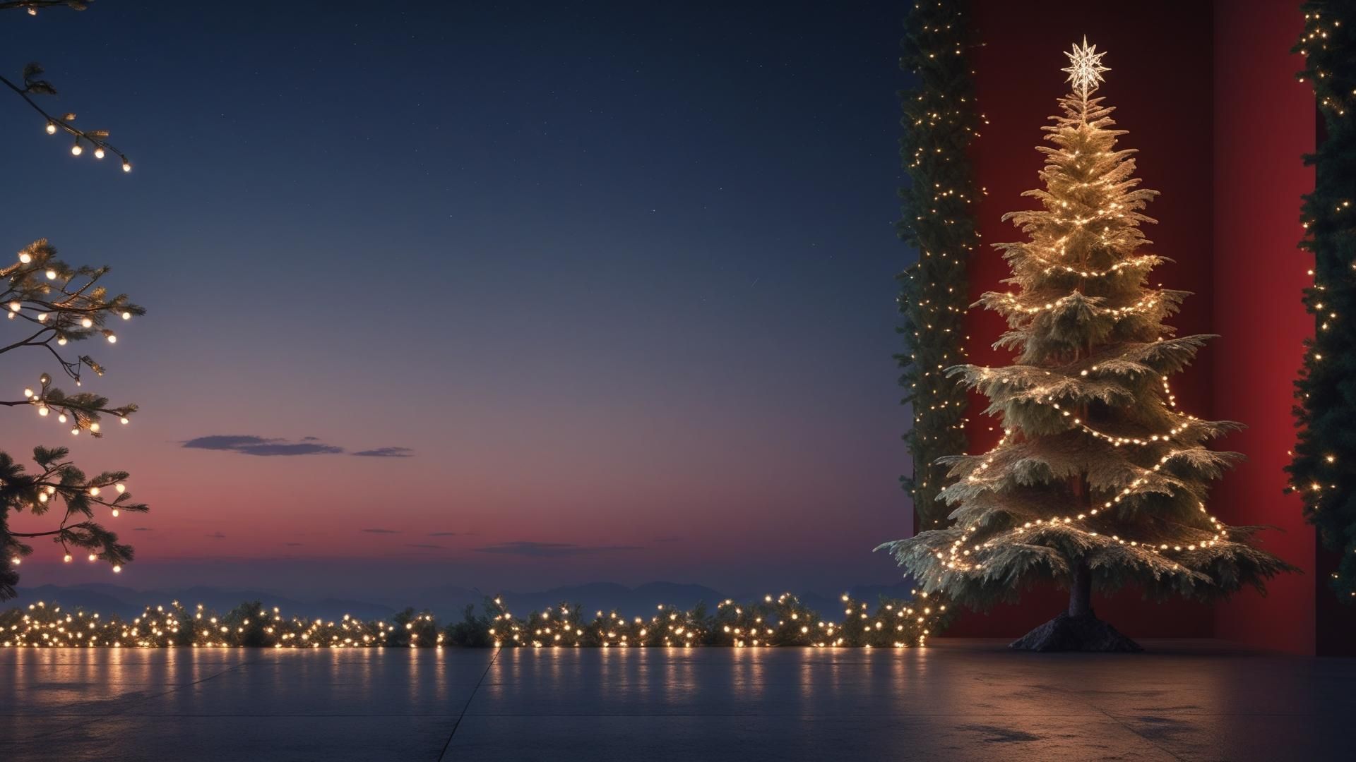 Winter forest seasonal wallpaper