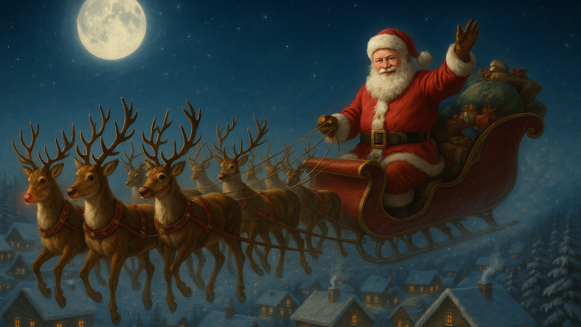 Winter forest seasonal wallpaper