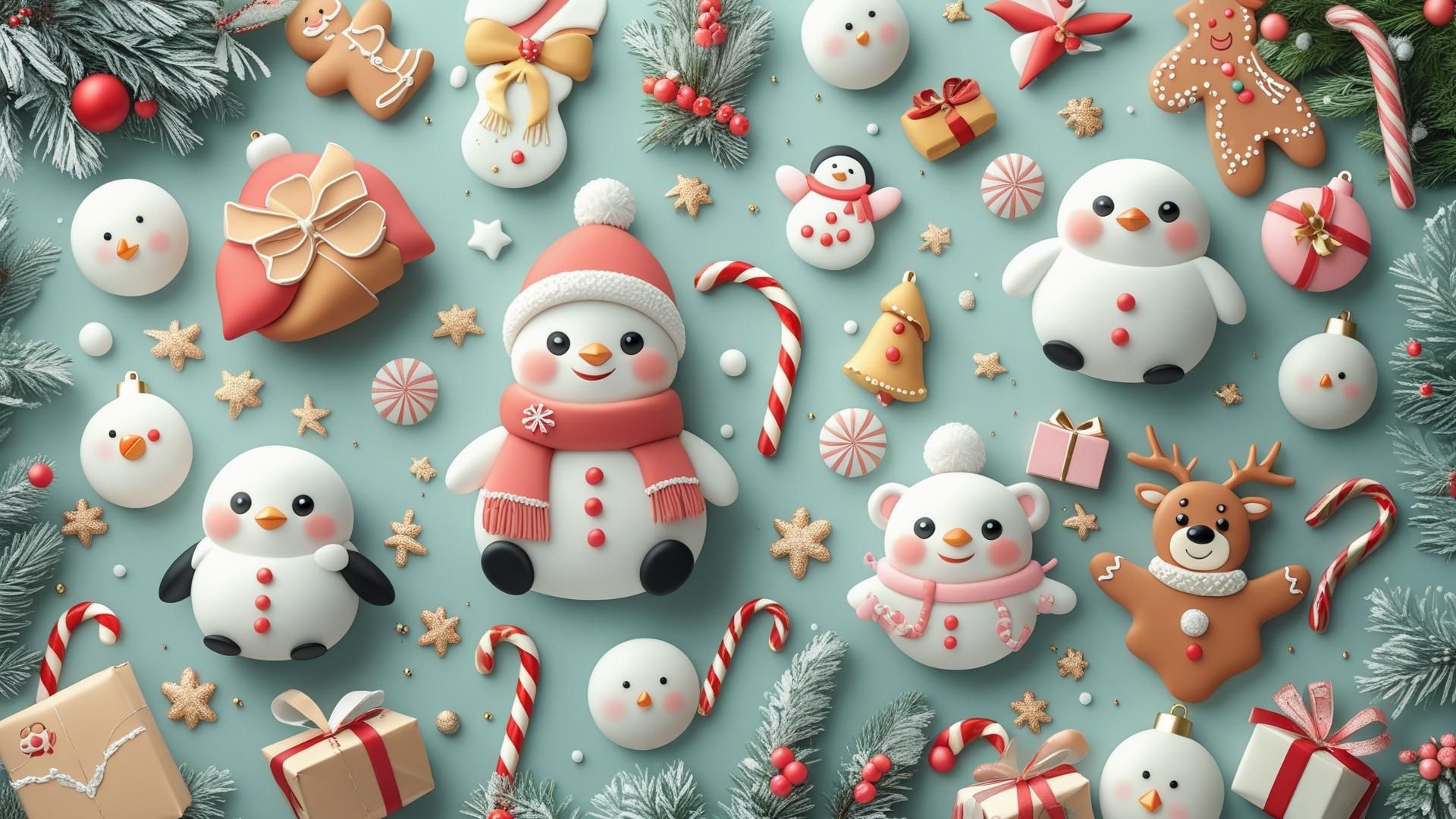 Winter forest seasonal wallpaper