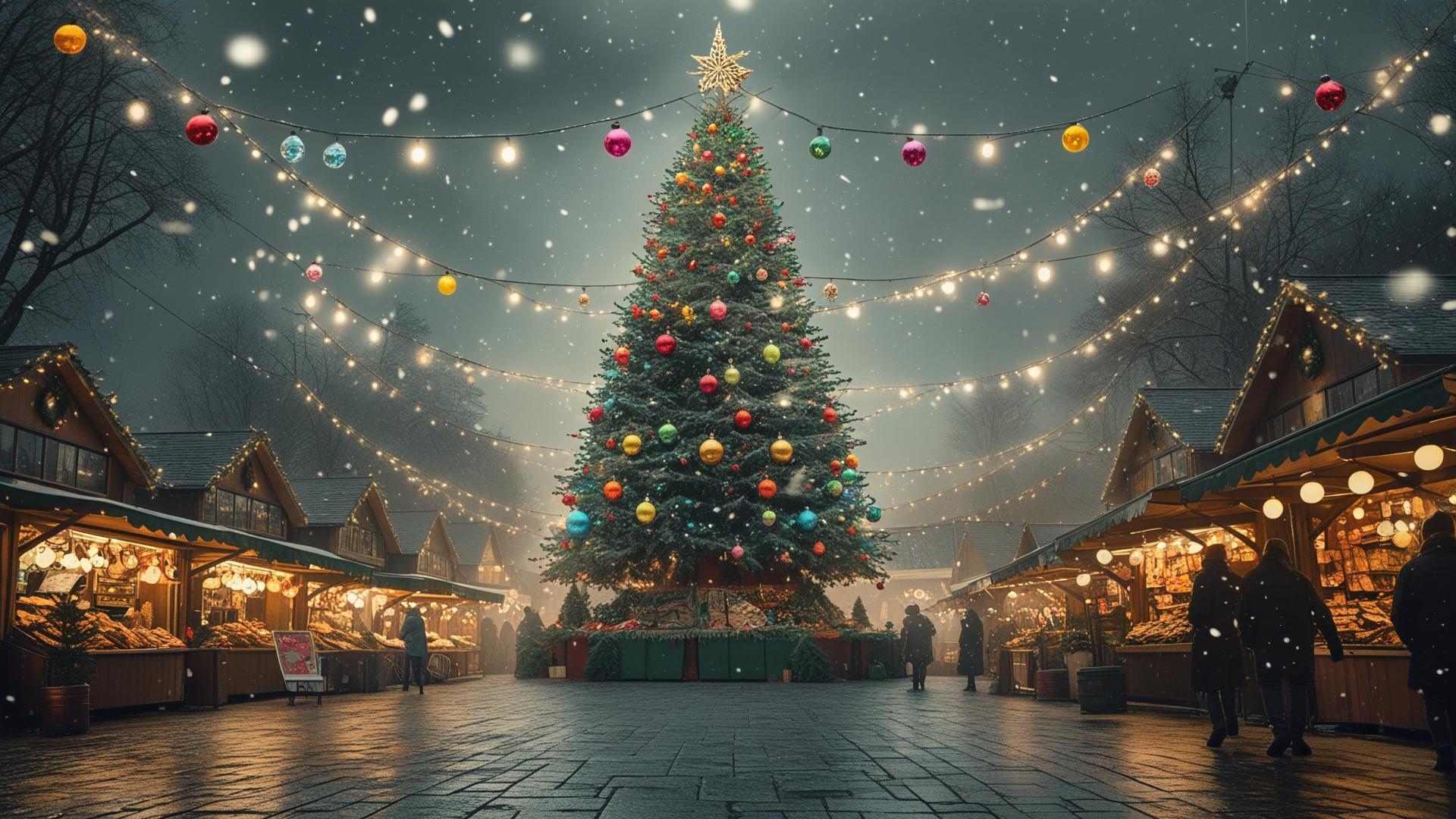 Winter forest seasonal wallpaper