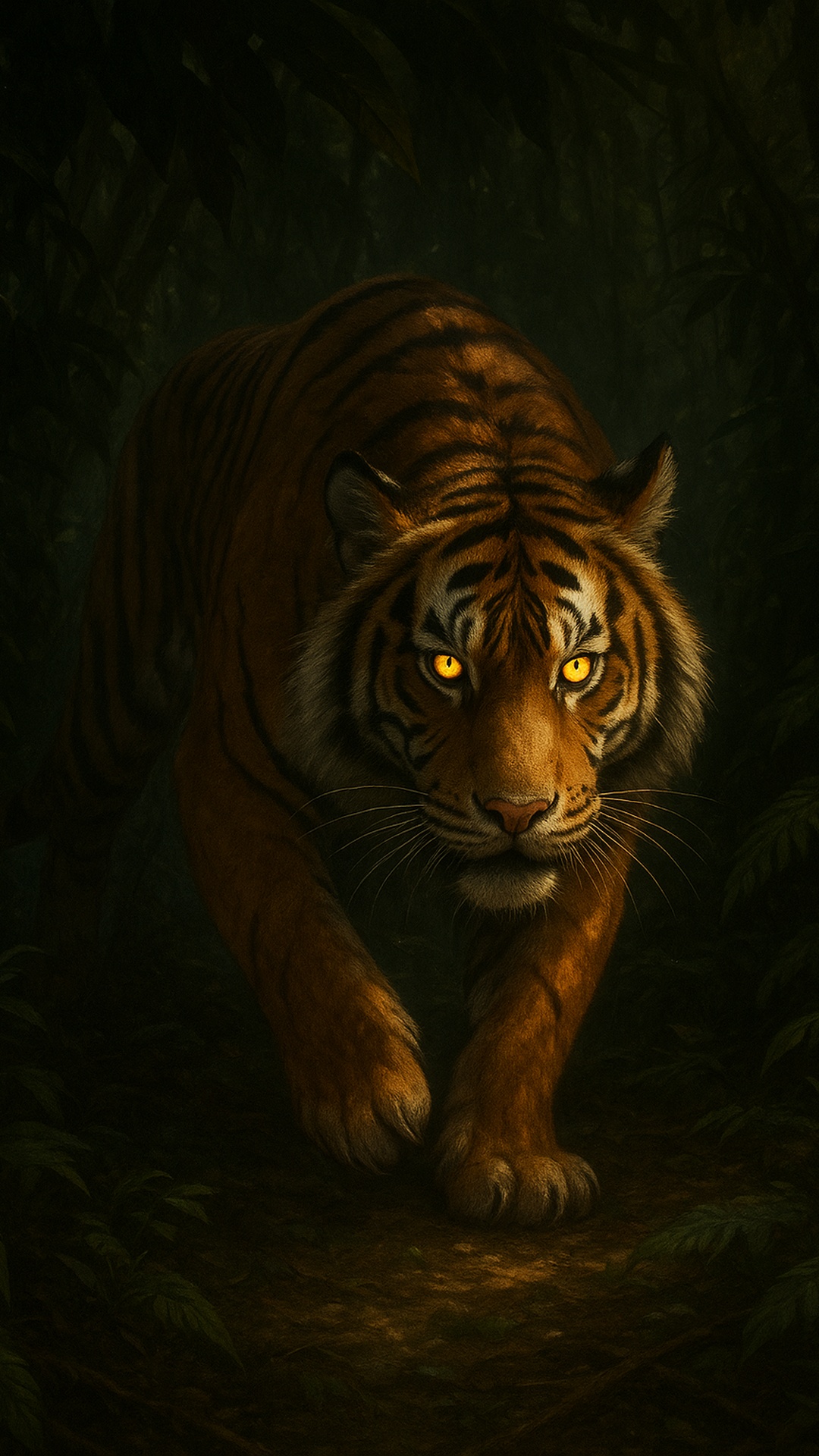 Tiger wildlife phone wallpaper