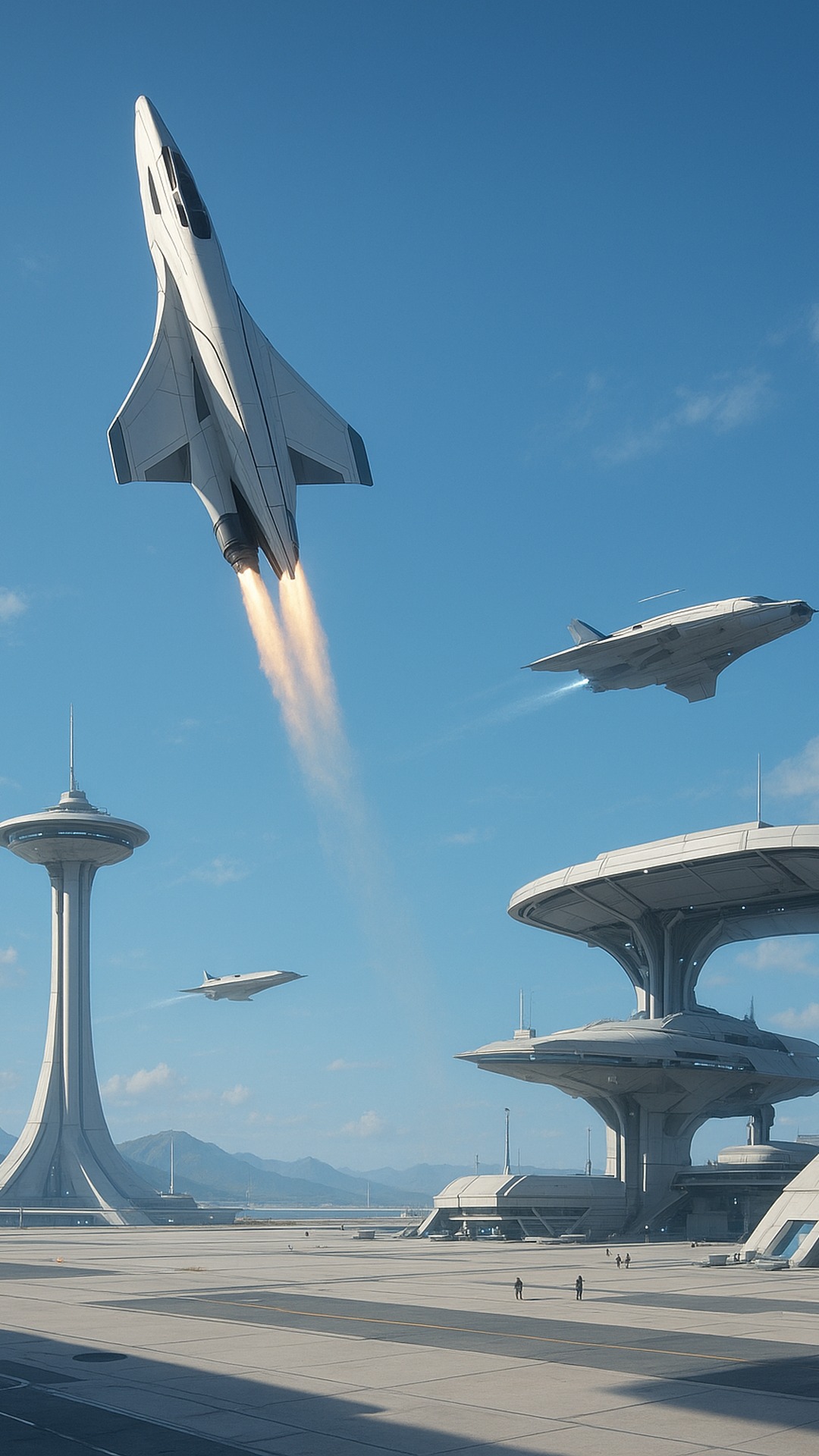 Futuristic mobile wallpaper 1 — HD vertical phone background