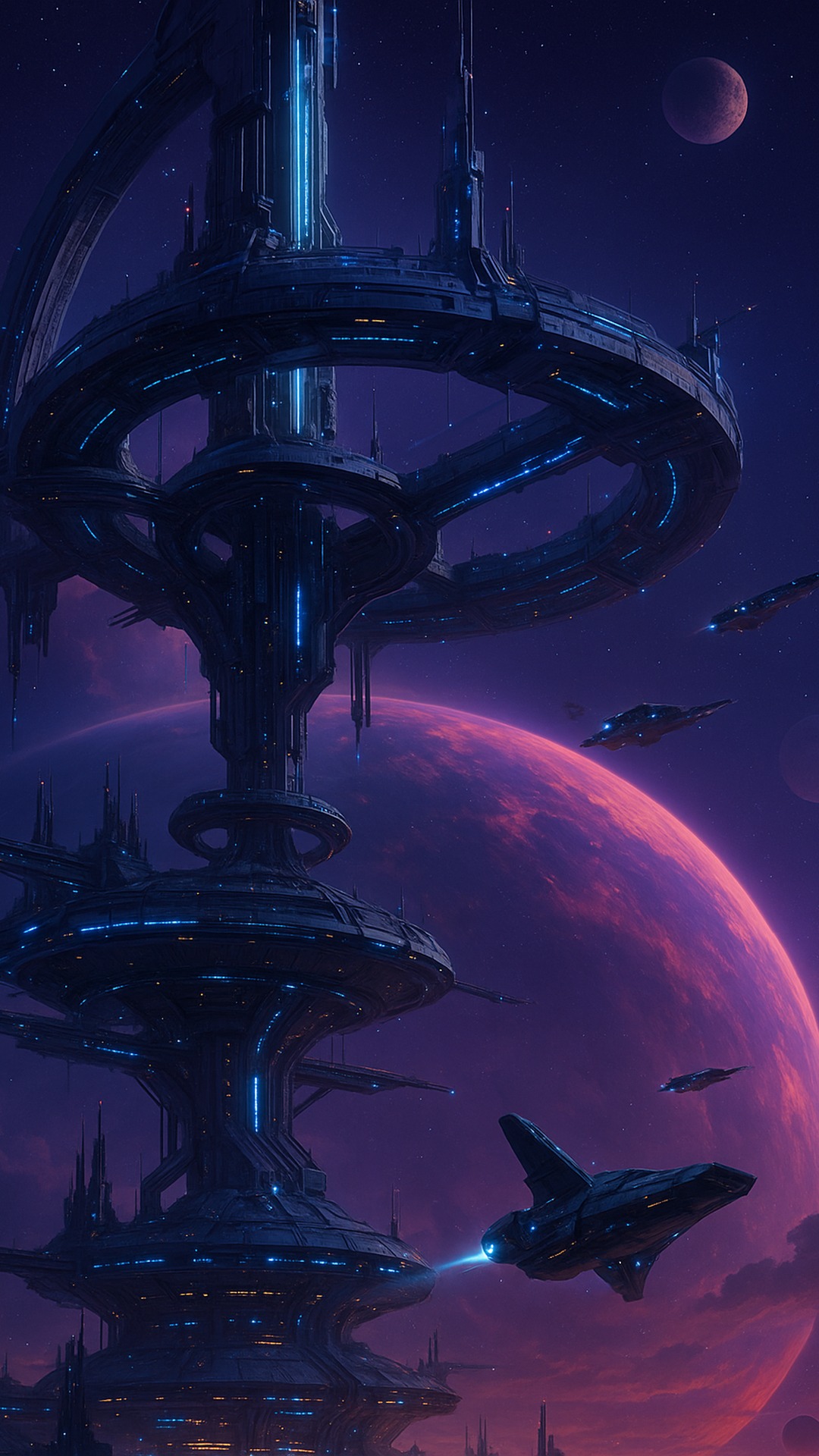 Futuristic mobile wallpaper 10 — HD vertical phone background