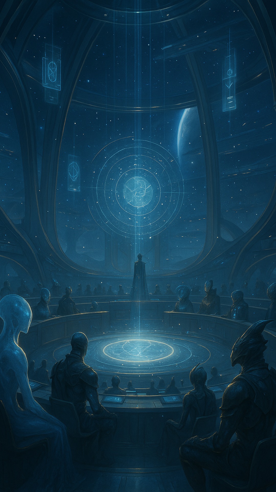 Futuristic mobile wallpaper 2 — HD vertical phone background