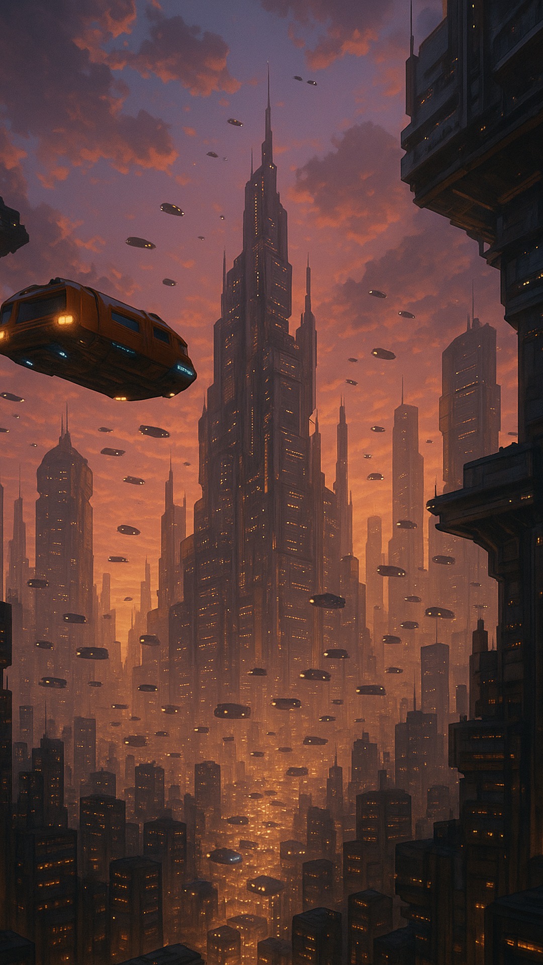 Futuristic mobile wallpaper 5 — HD vertical phone background