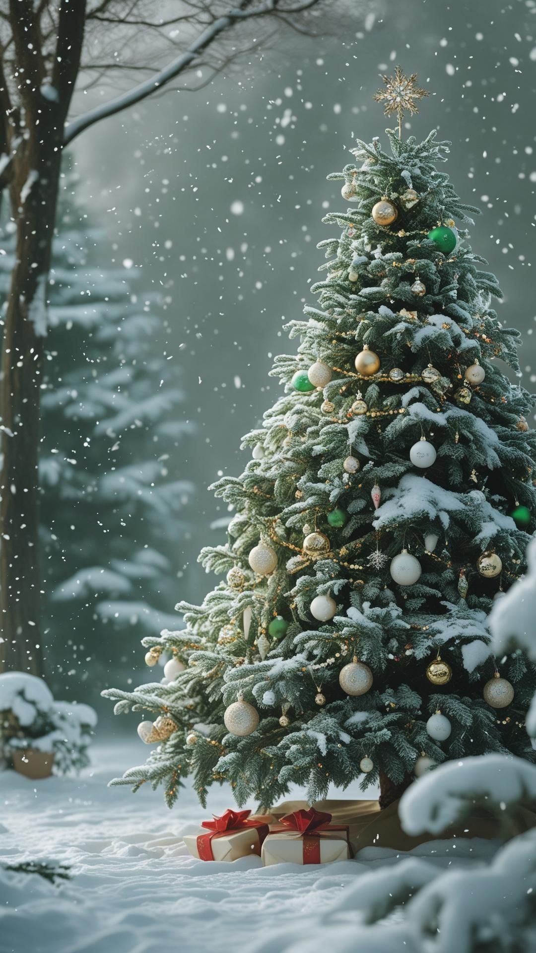 Winter seasonal phone wallpaper