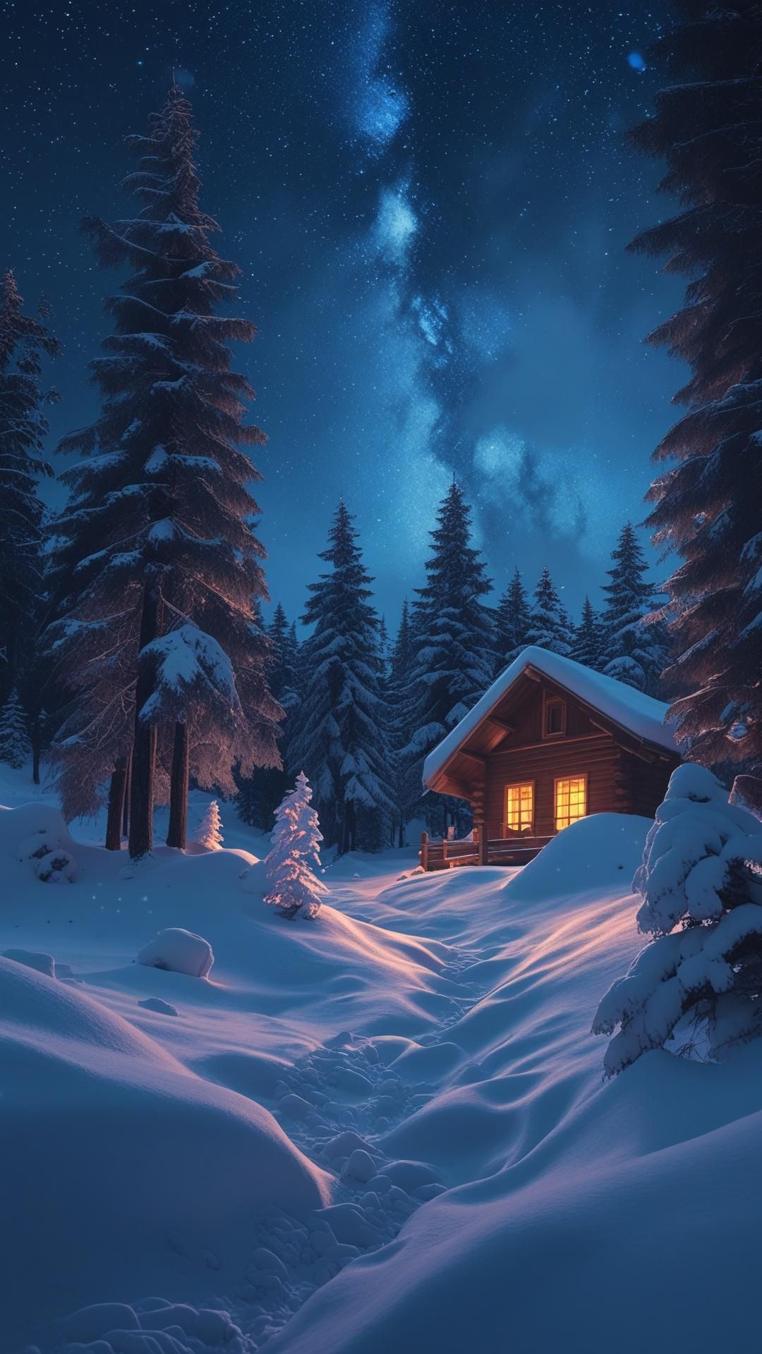 Winter seasonal phone wallpaper